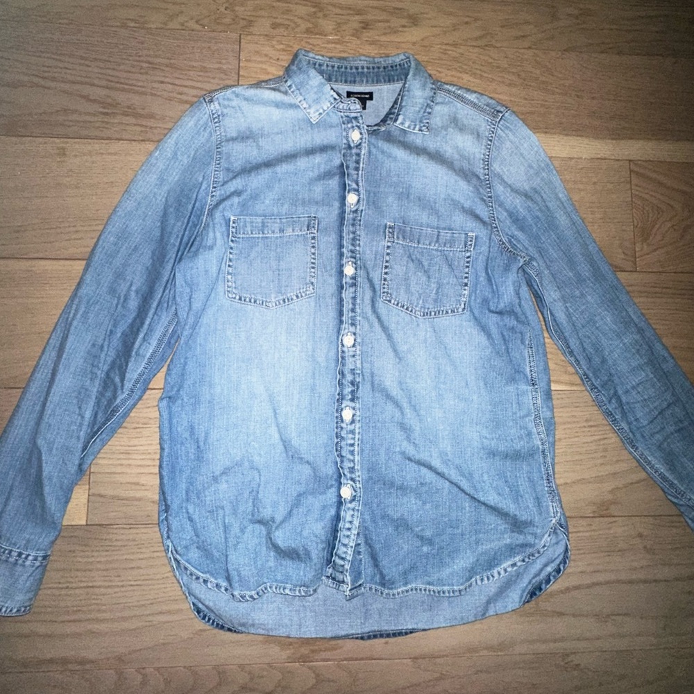 J.Crew Denim Button Down Long Sleeve Shirt